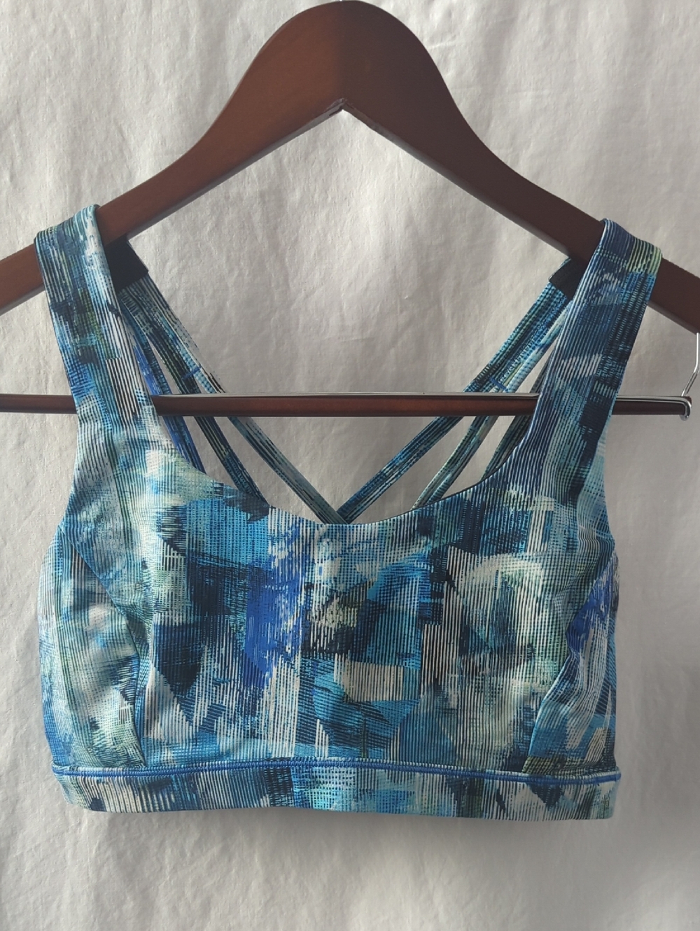 Lululemon Free To Be Serene Bra - Sun Dazed Multi Blue - Size 6